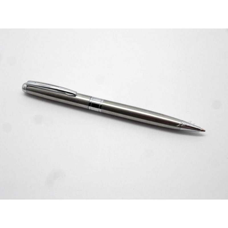 Penna a sfera in metallo per uomo o donna 140MM Nero Accod con inchiostro nero in confezione regalo con due ricariche da 0,5 mm 